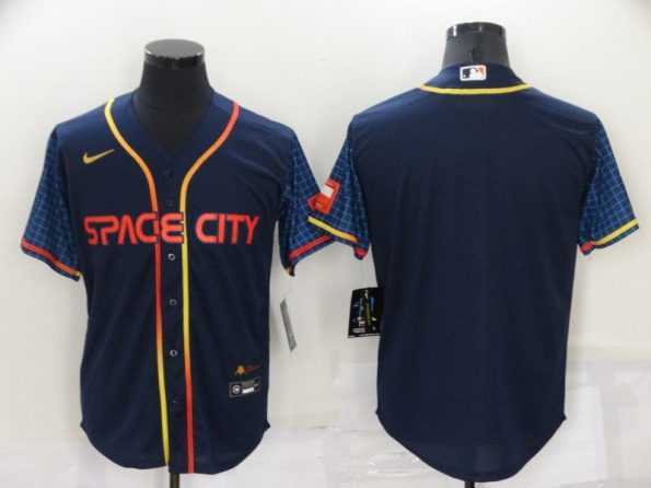 Mens Houston Astros Blank 2022 Navy City Connect Cool Base Stitched Jersey->houston astros->MLB Jersey